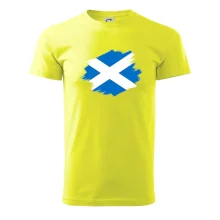 Škótska vlajka kreslená štetcom