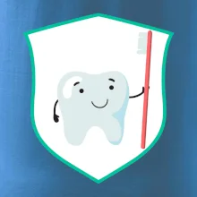 Zúbok na prsníku - zubná kefka