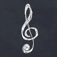 Husľový kľúč kreslený