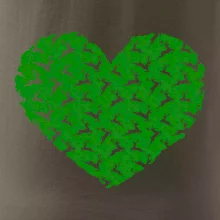 Vianočné jelene v srdci