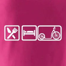 Eat sleep kolobežka veľké a malé koleso