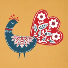 Folklór - páv modrý