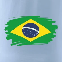 Brazília vlajka štetkou