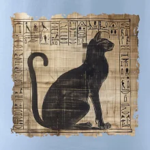 Egyptské hieroglyfy mačka