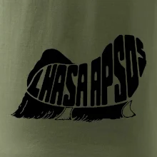 Lhasa Apso nápis v tele Lhasa Apso nápis v tele