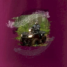 ATV štvorkolka v lese