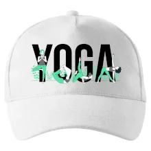 Yoga nápis farebný
