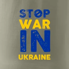 Farebný nápis Stop war in ukraine