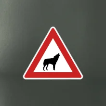 Dopravná značka - Pozor vlk