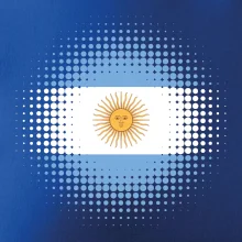 Argentína vlajka bodkovaná