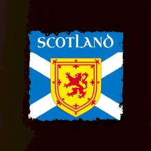 Škótska vlajka s erbom leva