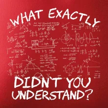 What exactly didn't you understand - physics What exactly didn't you understand - physics