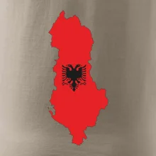 Albánsko mapa a znak