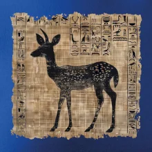 Egyptské hieroglyfy srnka