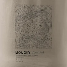 Boubín - vrstevnice v obdĺžniku