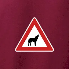Dopravná značka - Pozor vlk