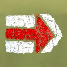 Párová turistická značka červená