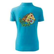 Kôň farebný s listami