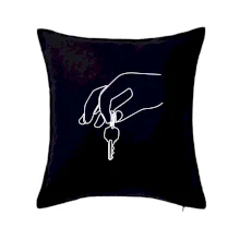 Kľúče a ruka jedným ťahom