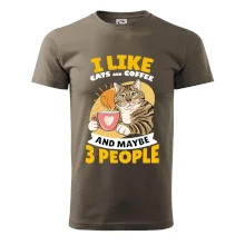 I like cats and coffee and maybe 3 people