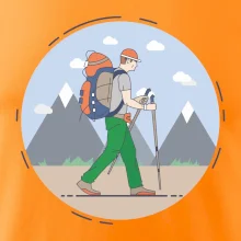 Farebný párový motív na hory