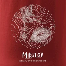 Mikulov - vrstevnice v kruhu