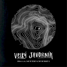 Velký Javorník (Beskydy) - vrstevnice v kruhu