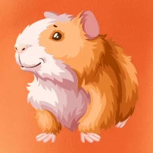 Morča - kreslené, bielo oranžové