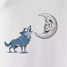 Parové tričko - Vlk a mesiac