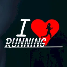 I love running dievča
