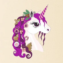 Vianočný jednorožec