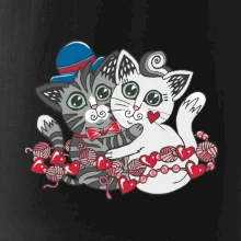 Mačky v objatí (Pecka design)