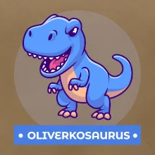 Dinosaurie mená - modrý dinosaurus