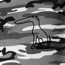 Barzoj obrys čierny