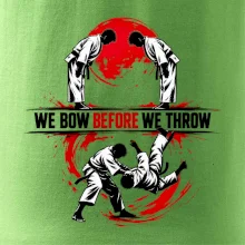We bow before we throw judo