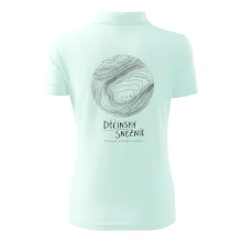 Děčínský Sněžník - vrstevnice v kruhu