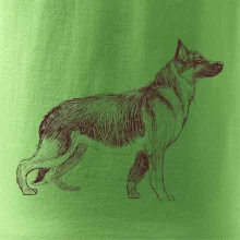 Nemecký ovčiak - kreslený skica  