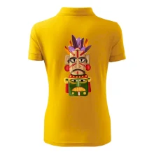 Mayová maska s perím