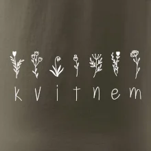 Kvitnem - Nápis s kvetinami