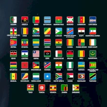 Vlajky štátov - Afrika Vlajky štátov - Afrika