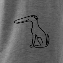 Barzoj obrys čierny