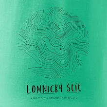 Lomnický štít - vrstevnice v kruhu