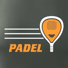 Padel - oranžová raketa