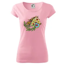 Kôň farebný s listami