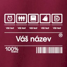 Čárový kód - Vlastní text