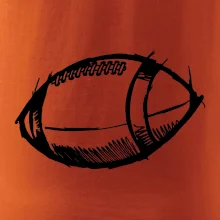 Americký futbal lopta skica