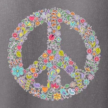 Peace symbol lístočky