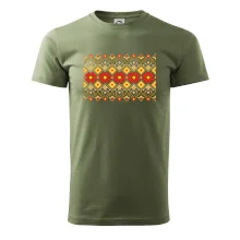 Ukrajinský vzor - Červené kvety Ukrajinský vzor - Červené kvety