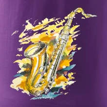 Saxofón maľovaný