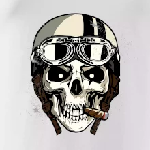 Motorkárska helma a cigara